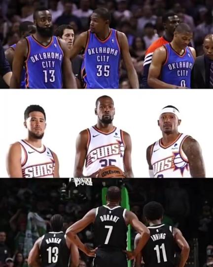 太陽三巨頭徹底失?。棵烂剑憾盘m特的三巨頭球隊總是一樣的結(jié)局？